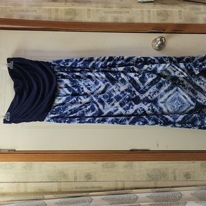 Strapless maxi dress